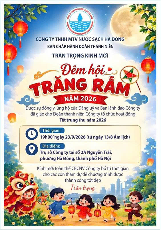 THƯ MỜI THAM DỰ CHƯƠNG TRÌNH “ĐÊM HỘI TRĂNG RẰM 2026”